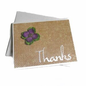 Hibiscus Flower Thank You Card Bundle Set of 6